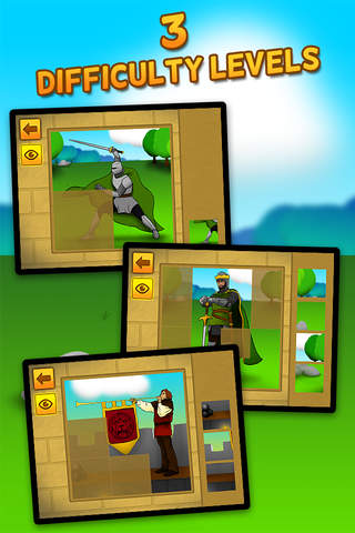 Kids & Play Brave Knights and Dragons Puzzles for Toddlers and Preschoolers - Free screenshot 2