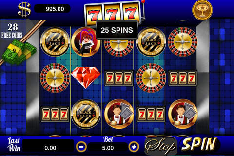 AAA 2015 Jackpot Free Slots Machine - 777 Gold Bonanza Party with Big Bucks & Bets! screenshot 2
