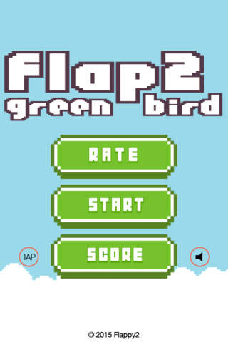 Flap 2 green bird screenshot 2