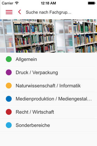 HdM Bibliotheks-App screenshot 2