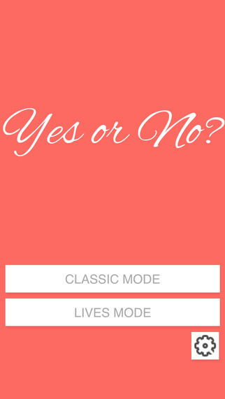 Yes of No The simplest trivia game