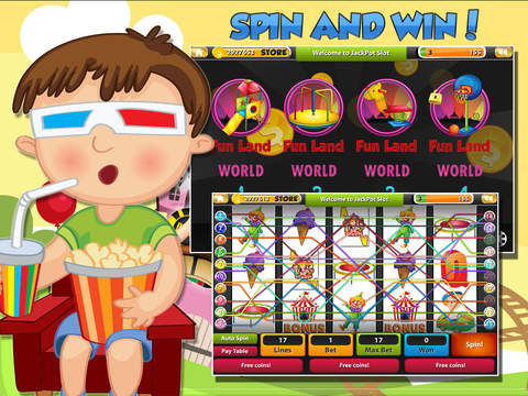 【免費遊戲App】Amusement Park Themed 5-Reels Video Slots - Vegas Strip VIP Casino Wins with Cash Coaster Jackpot-APP點子