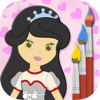 Scratch and paint princesses - game for girls to color and paint princesses 娛樂 App LOGO-APP開箱王