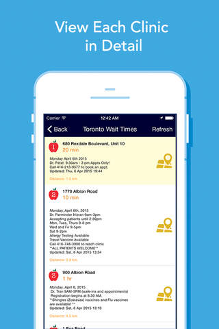 Find Doctors for Humber College Students - Check Walk In Clinic Wait Times + Book Appointments screenshot 3