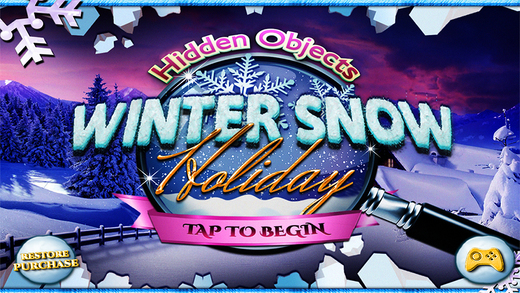 Hidden Objects - Winter Snow Holiday Object Time Puzzle Christmas Games