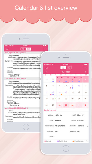 Period Log Free – Menstrual Calendar