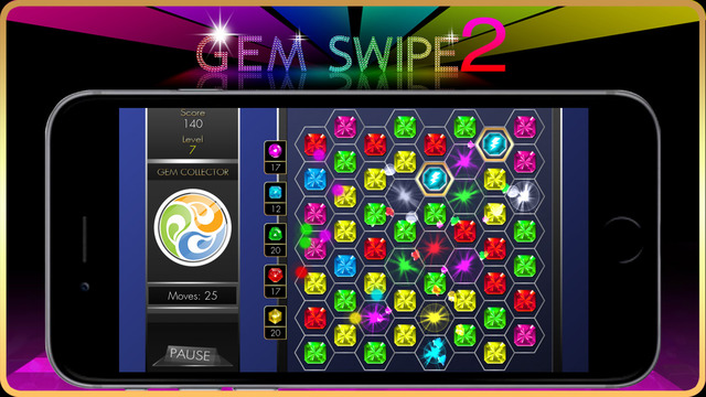 【免費遊戲App】Gem Swipe-APP點子