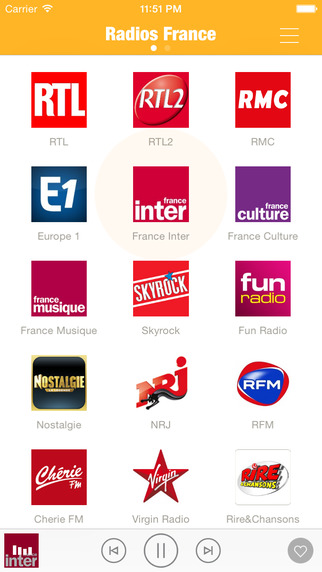 Radios France FM France Radios Radio Français - Include France Inter France Bleu Europe 1 Skyrock Fu