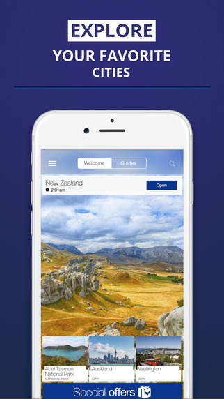 New Zealand - your travel guide with offline maps from tripwolf guide for sights tours and hotels in