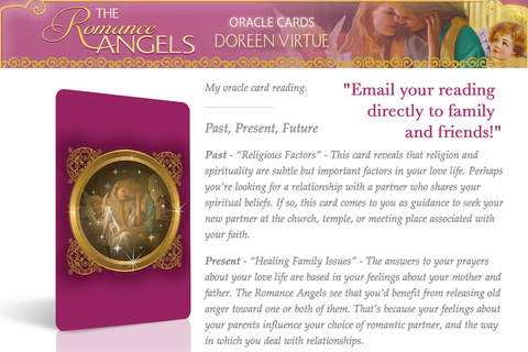 The Romance Angels Oracle Cards - Doreen Virtue, Ph.D. screenshot 3