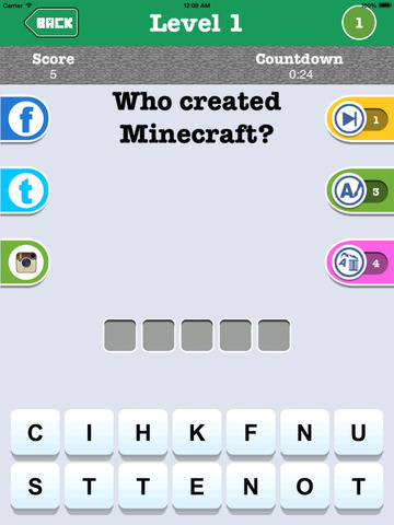 【免費遊戲App】Pocket Trivia - Word Guessing Quiz Game Minecraft Edition-APP點子