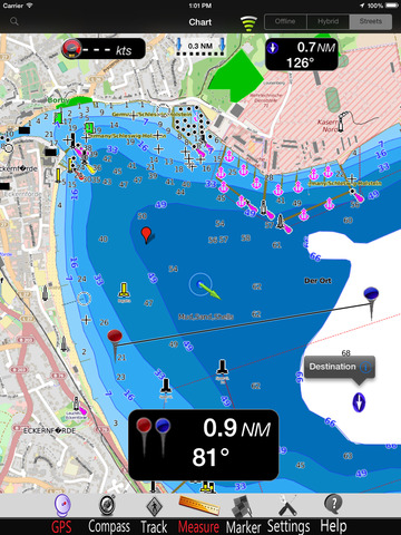 Germany East GPS Nautical charts pro