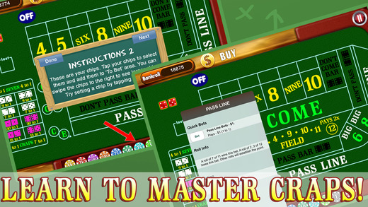 【免費遊戲App】```Craps School``` - Learn How To Play Craps with Dice Game Simulator-APP點子