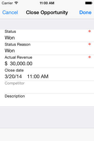CWR Mobile CRM 5.1 for iPhone and iPad screenshot 4