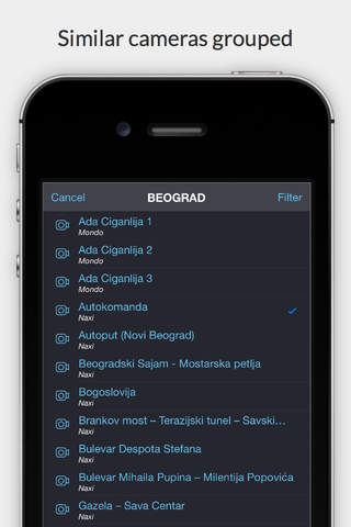 Kamere - Webcam Viewer for Serbia, Croatia, Slovenia screenshot 3