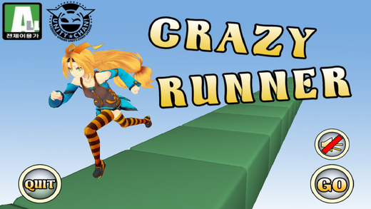 Crazy Runner Running Girl