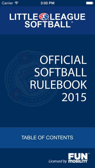 LL 2015 Softball Rulebook