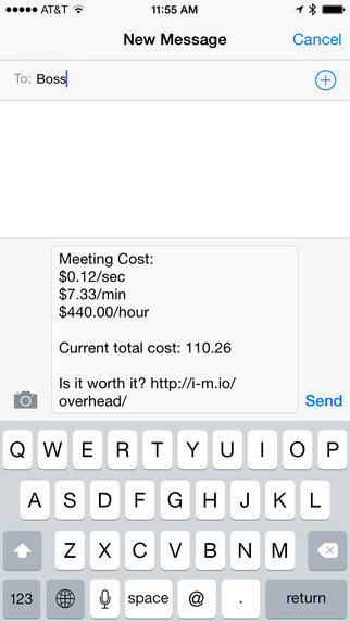 【免費生產應用App】Overhead - Cost of a Meeting-APP點子