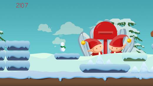 【免費遊戲App】Snowman Ski - Christmas Santa Fun-APP點子