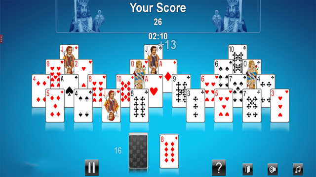 Pyramid Solitaire Express Cards Game