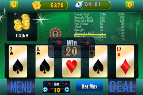 Ace World Championship YOLO 5 Card Poker Lucky Winner Bonus Edition screenshot 3