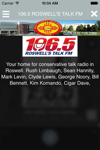 106.5 Roswell's Talk FM screenshot 3