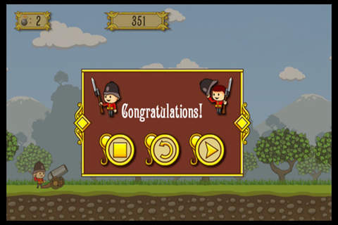 Cannons and Soldiers Shooting Game screenshot 3