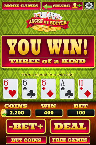 ``` Classic Casino Card-Blackjack-Video Poker! screenshot 3