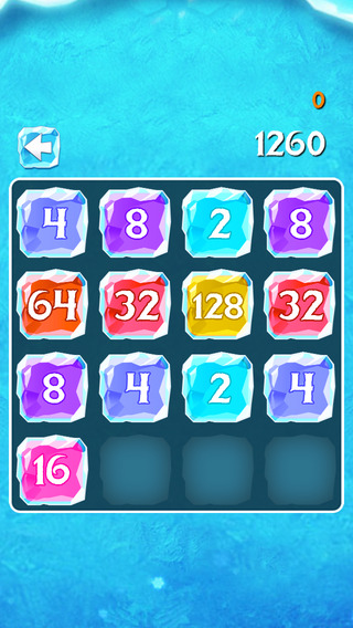 Ice Number Matching - Smart Swipe Colorful Frosty Block Jewels