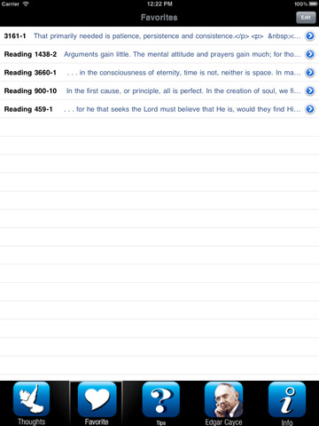 【免費娛樂App】Edgar Cayce’s Thought for the Day-APP點子