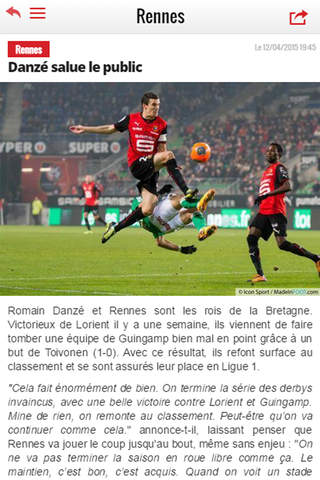 Foot Rennes screenshot 2