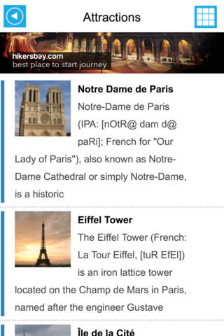 Paris Offline GPS Map & Travel Guide Free screenshot 3