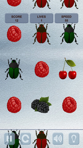Don't tap the bugs Collect berries