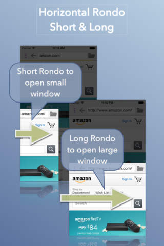 Rondo Browser : Easy one-hand WebBrowser screenshot 4