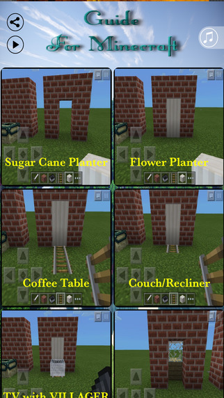 Furniture Idea Guide for Minecraft.