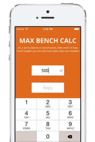 DETERMINE YOUR 1 REP MAX! - MaxBenchCalculator screenshot 2