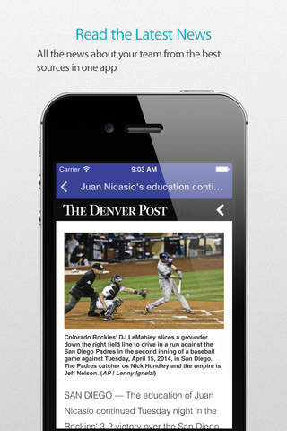 Colorado Baseball Schedule — News, live commentary, standings and more for your team! screenshot 3