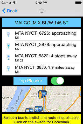 NYC Instant Real Time MTA Bus Text - Public Transportation Directions and Trip Planner Pro screenshot 3