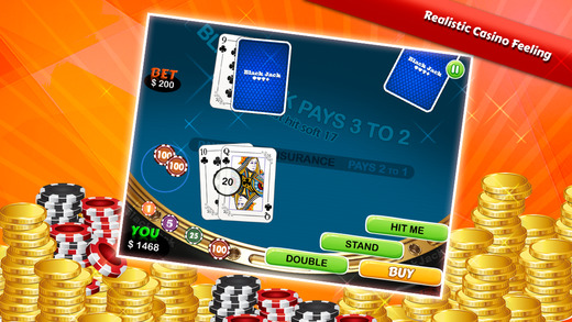 【免費遊戲App】Blackjack 21 FREE - High Roller Card Game-APP點子