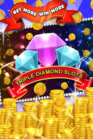 Triple Diamond Slots Free : Win Progressive Chips with 777 Wild Cherries and Bonus Jackpots screenshot 3