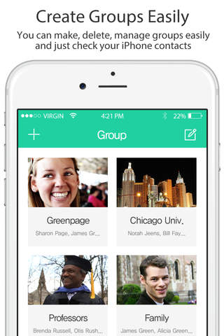 Greenpage - Contact Manager, Social Addressbook, Group Manager screenshot 3