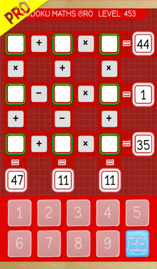Sudoku Maths Pro4 - No ads Level 451 - 600