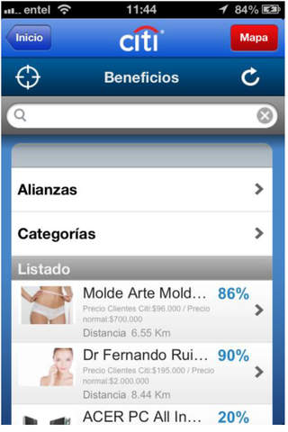 Citi Beneficios CO screenshot 2