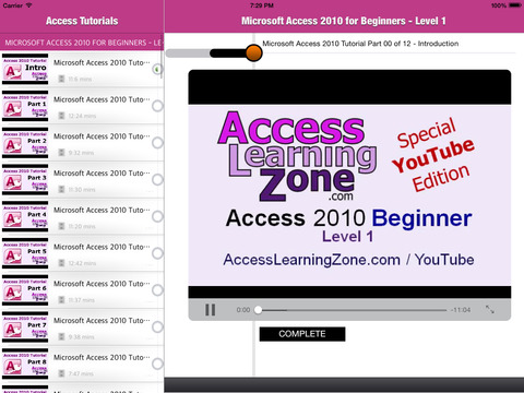 【免費教育App】My Access: Video Tutorials for Microsoft Access - Learning Microsoft Office Access by Video-APP點子