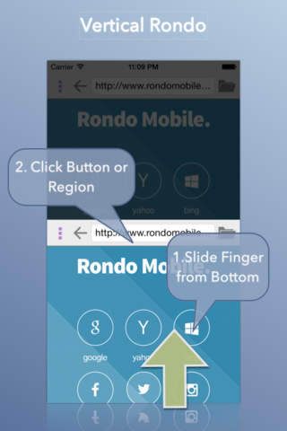 Rondo Browser : Easy one-hand WebBrowser screenshot 2