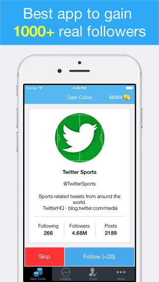 TweetFollow for Twitter - Get 1000+ followers to accelerate your Twitter profile