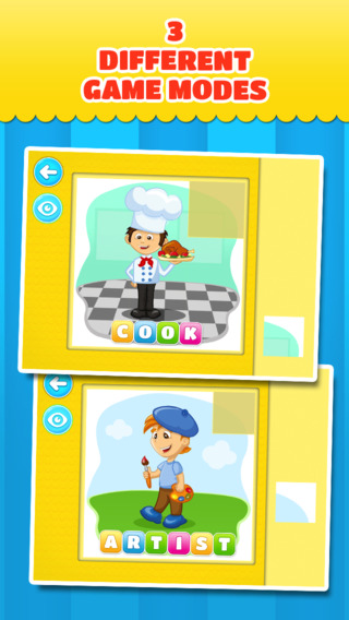 【免費遊戲App】Community Helpers & other Occupations: Puzzles for little children-APP點子