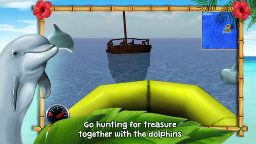 【免費遊戲App】Dolphins of the Caribbean - Adventure of the Pirate's Treasure-APP點子