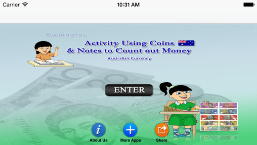 【免費教育App】Activity Using Coins and Notes to Count out Money ( Australian Money  )-APP點子