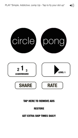 Circle Pong - Keep the ball going in the miracle circle